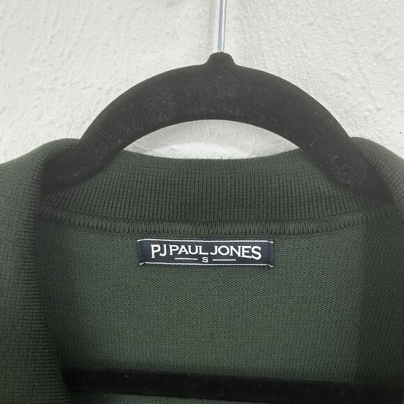 PJ Paul Jones VTG Inspired Argyle Cardigan Sweater Collar Button Down Grandpa S - Picture 8 of 12